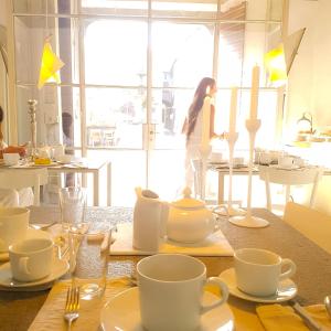 Reštaurácia alebo iné gastronomické zariadenie v ubytovaní B&B A Piazza del Gesù