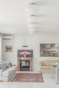 Χώρος καθιστικού στο Pool & Garden Villa Lelia