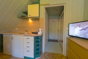 Kuchyňa alebo kuchynka v ubytovaní Apartamenty Grapa szum rzeki parking free + 37 fotografií