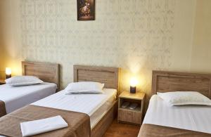 Katil atau katil-katil dalam bilik di Hotel Old Borjomi