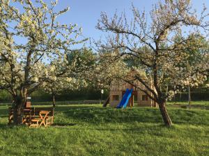 Ein Garten an der Unterkunft Ferienwohnung Märzinger
