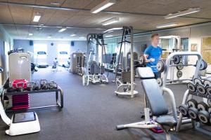 Fitnesscenter och/eller fitnessfaciliteter på Hotel Nordborg Sø