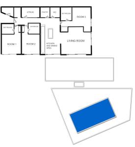 Půdorys ubytování Villa Pietra