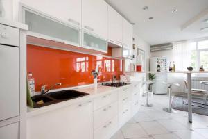 Kuchyň nebo kuchyňský kout v ubytování Apartment M49