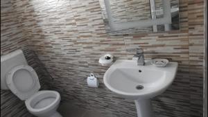 Koupelna v ubytování Belvedere