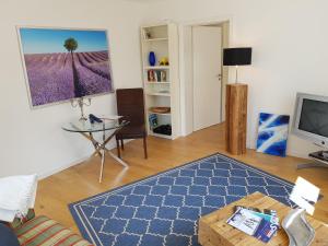 TV a/nebo společenská místnost v ubytování Business Apartment Ravensburg - sonnig, zentral & ruhig