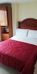 Postel nebo postele na pokoji v ubytování Hostal Fontanar Prado
