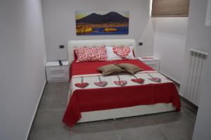 B&B Vesuvius 객실 침대
