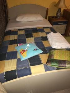 A bed or beds in a room at Villa nevada -20 min da Roma
