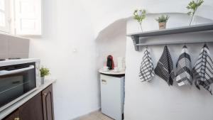 Kuchyň nebo kuchyňský kout v ubytování Mylopetres Traditional Houses Finikia