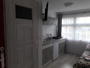 Kuchnia lub aneks kuchenny w obiekcie Leszkowo