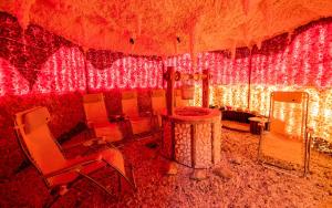 A seating area at Penzion Sonja