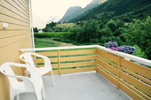 Balcon ou terrasse dans l'établissement Naustvoll