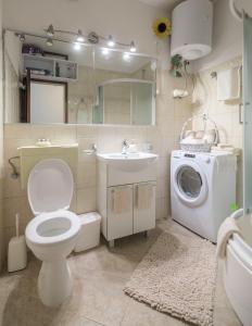 Koupelna v ubytování Apartment Mamma Mia