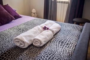 Postel nebo postele na pokoji v ubytování Villa Nikoleta + 36 fotografií