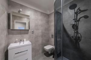 Kúpeľňa v ubytovaní Morska apart