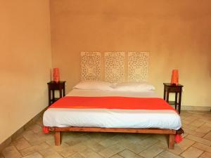 Postel nebo postele na pokoji v ubytování Appia Park apartament Roma