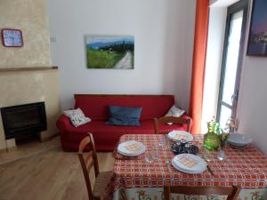 A seating area at Casa Ferrara