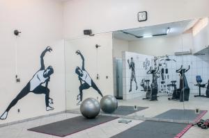 The fitness centre and/or fitness facilities at Quality Saint Paul Rio Preto
