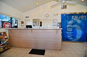 a store with a cash counter in a store at Motel 6-Willows, CA in Willows