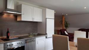 Kuchyň nebo kuchyňský kout v ubytování Ferienwohnung Utkiek