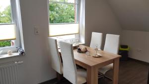 Posezení v ubytování Ferienwohnung Utkiek