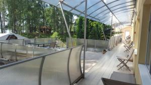 Balkón nebo terasa v ubytování Atpūtas komplekss Lilaste