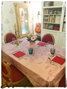 Knihovna v bed and breakfast