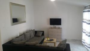 Televízia a/alebo spoločenská miestnosť v ubytovaní Solaria apartments