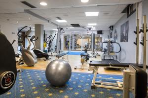 Fitness centrum a/nebo fitness zařízení v ubytování Hotel Martini