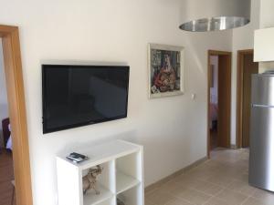 TV a/nebo společenská místnost v ubytování Apartment in Maslinica 70m from the sea