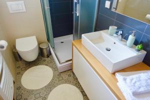 Koupelna v ubytování Apartments Milic