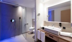 Koupelna v ubytování Hotel Christof