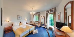 TV a/nebo společenská místnost v ubytování Hotel Christof