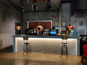 西安春秋舍设计师酒店(半坡国际艺术区)酒廊或酒吧区