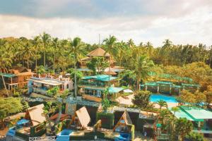 an aerial view of a resort with a pool at Noni's Resort in Alitagtag