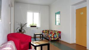 Część wypoczynkowa w obiekcie Hostel Bernarda Bolzana