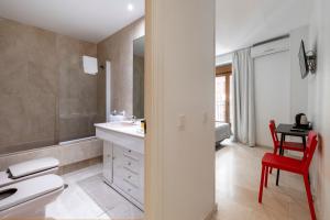 Koupelna v ubytování Hostal Castilla II Puerta del Sol