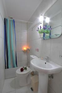 A bathroom at Ionia rooms