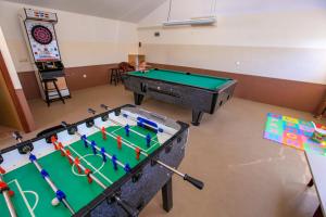 an overhead view of a pool table in a room at Vila Izabela in Stara Novalja
