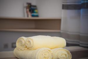a roll of toilet paper sitting on a table at Apartment Markioli in Povlja +111 photos