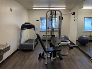 a gym with a treadmill and a exercise bike at Siegel Select Las Vegas Boulevard in Las Vegas
