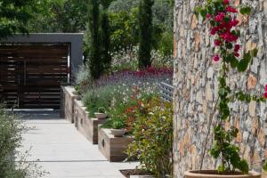 A garden outside KB Ammos