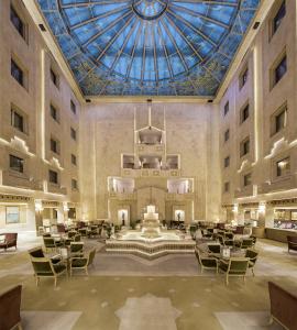 a rendering of a hotel lobby with a glass ceiling at Zorlu Grand Hotel Trabzon in Trabzon