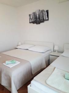 Postel nebo postele na pokoji v ubytování Apartments Mira