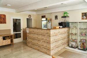 The lobby or reception area at Center Hostel and Guest House