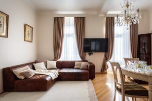 Χώρος καθιστικού στο Apartment am Kurpark