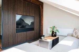 TV a/nebo společenská místnost v ubytování Le Bijou LQ80 Jacuzzi Penthouse