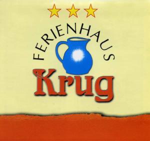 a sign for a kryptamine kruppe with stars on it at Ferienhaus Krug in Muhr amSee