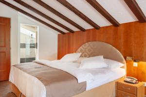 Postel nebo postele na pokoji v ubytování Hotel Beau Rivage